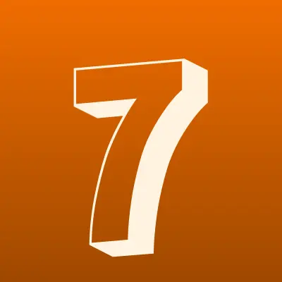 7 РОЗ, сеть салонов цветов, лого-визитка