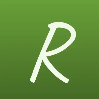 Радуга, магазин канцтоваров, лого-визитка